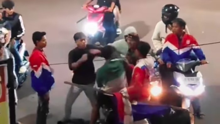 Video seorang pengendara motor dipukuli sejumlah orang di Kecamatan Leles, Kabupaten Garut, Jawa Barat viral di medsos. Polisi menangkap seorang tersangka. (dok Polres Garut)