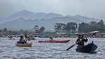 Hits! Wisata Kayak di Waduk Saguling Jadi Primadona Baru Bandung Barat