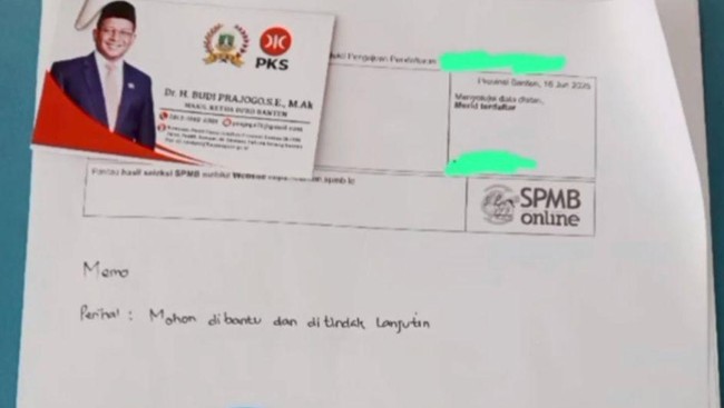 Hilang Jabatan Wakil Ketua DPRD Banten Buntut Memo Titip Siswa SPMB