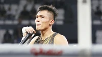 Aziz Calim sampai akhirnya dinyatakan sebagai pemenang. Ia tampak terharu. (Foto: dok Instagram vidiosports)