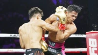 Aziz Calim bertarung dengan Kkajhe dalam Byon Combat Vol 5. Ajang itu dipimpin oleh influencer Cellos. (Foto: dok Instagram vidiosports)