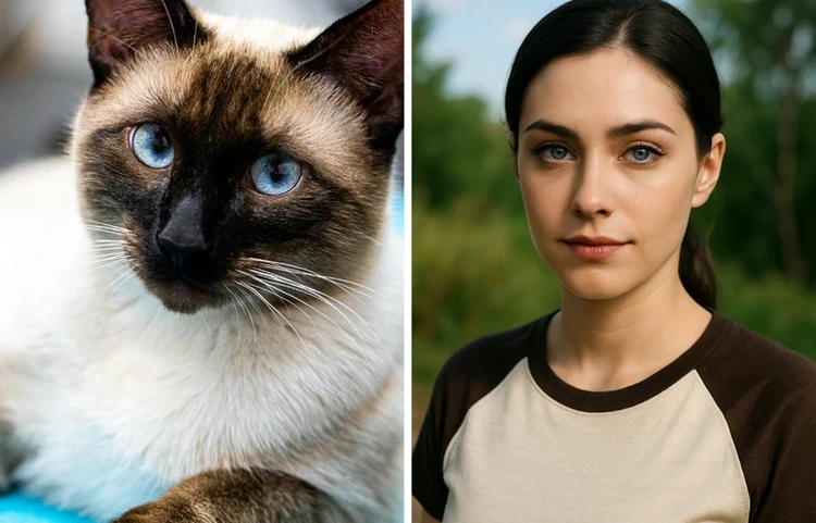 Gambar AI kucing jadi manusia Gambar AI kucing jadi manusia
