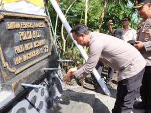 Polda Bali Resmikan Bantuan Pipa Air Bersih Sepanjang 800 Meter di Jembrana