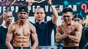 Gaya bertarung keduanya berbeda. KKAjhe lebih frontal tanpa kompromi, Aziz Calim menggunakan mode bertahan. (Foto: dok. Instagram @byoncombat)