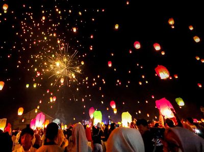 Langit Pujon Bersinar, Seribu Lampion Warnai Malam Festival Dworowati