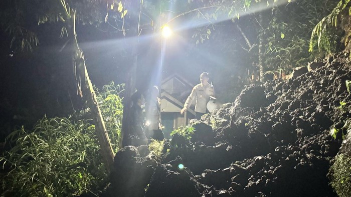 Lokasi longsor yang menewaskan Nazriel Ilham di Tasikmalaya