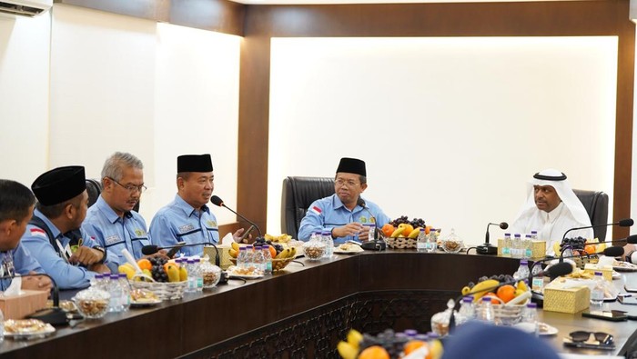 Pertemuan Kemenhaj Saudi dengan PPIH di Makkah (dok. Media Center Haji)