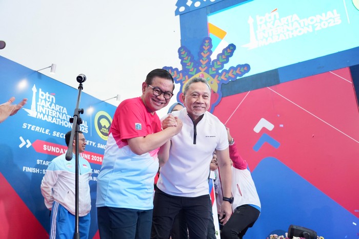 Zulhas & Pramono Buka BTN Jakarta International Marathon