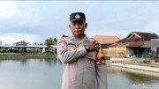 Melihat Lebih Dekat Aksi Aiptu Karyanto Olah Lahan Rawa Jadi Tambak Ikan