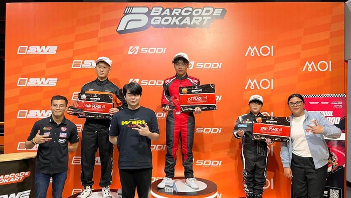 Alumni Barcode Gokart Academy menguasai podium Barcode e-Kart Grand Prix 2025
