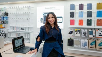 Menurut Farah Fausa Winarsih, Kepala Pemasaran Apple PT MAP Zona Perkasa, kehadiran Digimap APP di Puri Indah Mall adalah bentuk komitmen menghadirkan layanan terbaik. Ia menyebut lokasi strategis dan pelayanan tim ahli sebagai daya tarik utama toko ini. Foto: Digimap