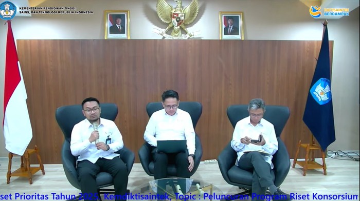 Kemdiktisaintek resmikan 2 program riset baru.