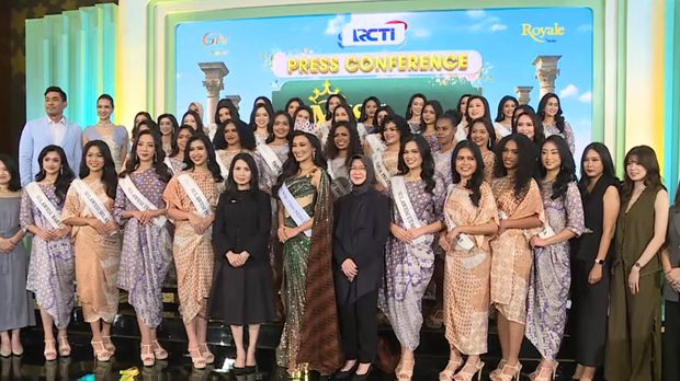Konferensi pers Miss Indonesia 2025.