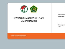 Hasil UM-PTKIN 2025 Diumumkan Hari Ini Pukul 15.00, Cek di pengumuman-um.ptkin.ac.id