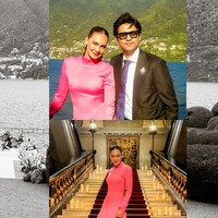 Luna memilih dress A-line dengan siluet yang mengikuti tubuh bagian atas lalu mengembang di bagian bawahnya. Warna pink cerah memberikan kesan ceria dan feminin. Dress tersebut juga memiliki kerah tinggi dan lengan panjang yang membuat penampilannya terlihat lebih tertutup. Bagian bawah dress memiliki detail ruffle besar. Foto: Instagram/@lunamaya