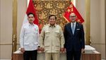 Momen Prabowo Bareng Gibran Syukuran Kantor Baru Danantara