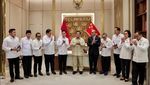 Momen Prabowo Bareng Gibran Syukuran Kantor Baru Danantara