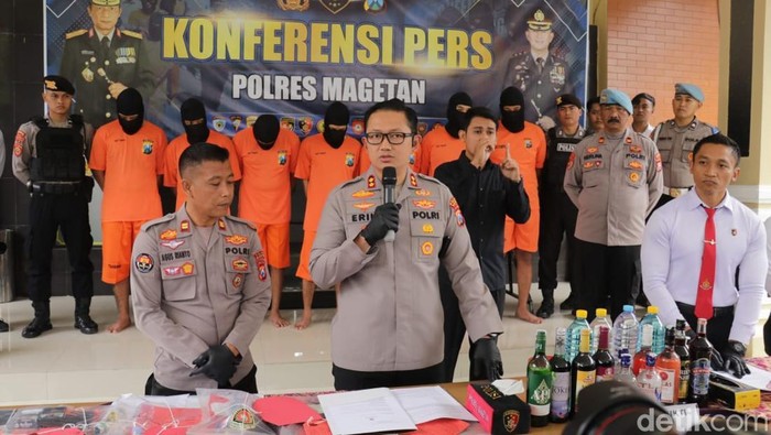 Pemuda Magetan diseret ke bui karena pesta narkoba dan mira saat malam Suro.