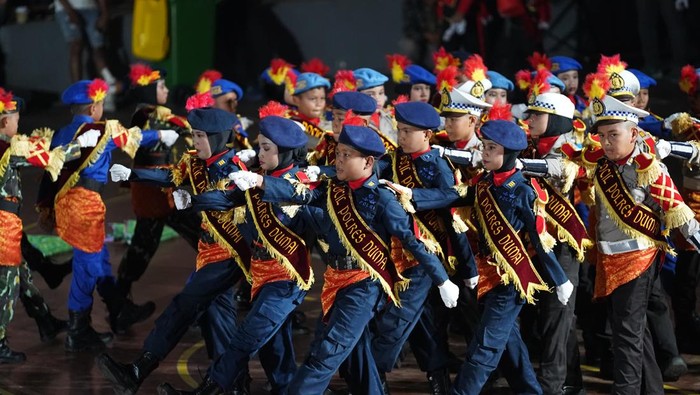 Polda Riau menggelar Festival Polisi Cilik dalam menyambut Hari Bhayangkara ke-79, Senin (30/6/2025).