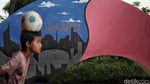 Riuh Tawa Anak-anak Hiasi Gang Sempit Sunter Agung