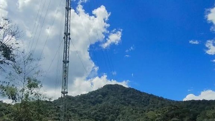 Salah satu tower BTS di Krayan Selatan. Foto: istimewa