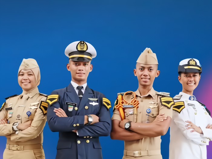 Siswa dari berbagai sekolah kedinasan