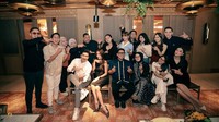 Kebersamaan Teuku Ryan, Olla Ramlan, dan deretan selebritas pada momen ulang tahun sang manajer, Alle. Foto: dok. Instagram Teuku Ryan dan Brotheralle