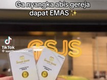 Alasan Gereja di Surabaya Bagikan Emas ke Jemaat