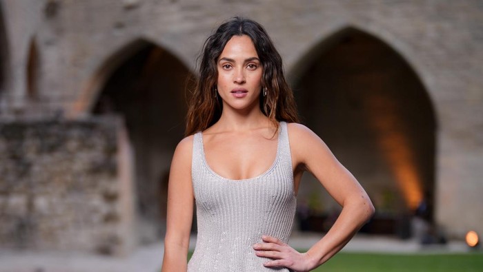 Adria Arjona at the Louis Vuitton Cruise 2026 show held at the Palais des Papes on May 22, 2025 in Avignon, France. (Photo by Swan Gallet/WWD via Getty Images)