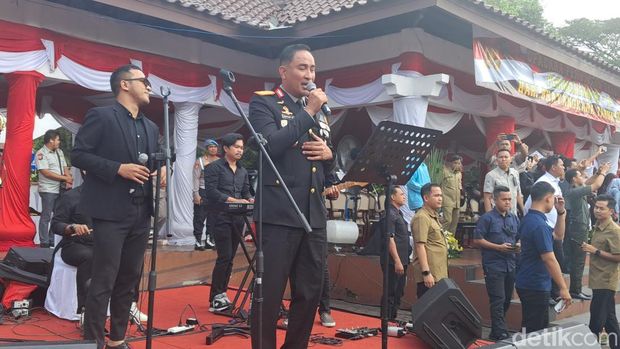 Hari Bhayangkara Ke-79 di Banten. (Arief/detikcom)