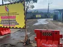 Ada Perbaikan, Akses ke Stasiun Tegalluar Via Cimekar Ditutup