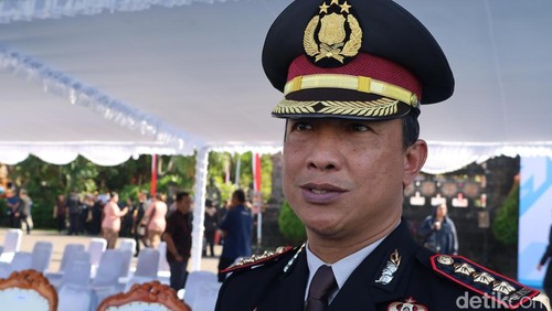 Kabid Humas Polda Bali, Kombes Ariasandy seusai HUT Bhayangkara ke-79 di Lapangan Niti Mandala Renon, Selasa (1/7/2025). (Aryo Mahendro/detikBali).
