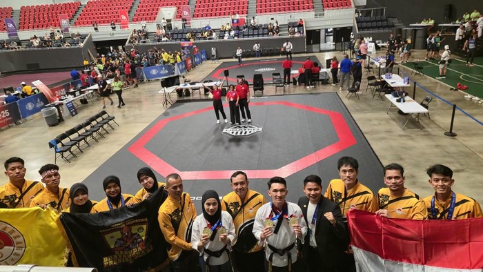 Kontingen Indonesia di ajang World Police Fire Games 2025, Alabama, Amerika Serikat, Minggu (30/6/2025).