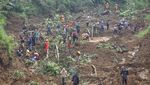 Tebing 250 Meter di Tasikmalaya Longsor, Dua Orang Petani Tertimbun