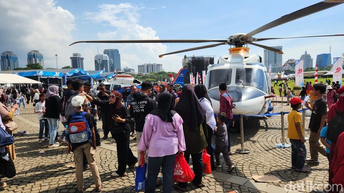 Perayaan Hari Bhayangkara ke-79 di Monas. (Adrial/detikcom)
