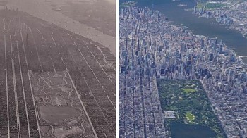 Manhattan, 1931 hingga 2018 Foto: Boredpanda