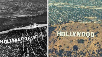 Papan Tanda Hollywood, Los Angeles, AS Foto: Boredpanda
