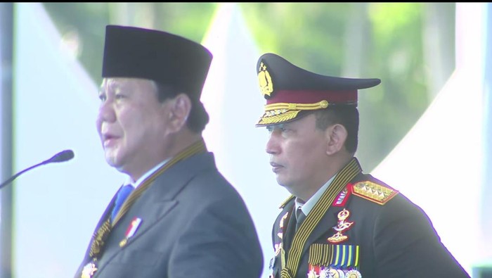 Prabowo Subianto dan Kapolri Jenderal Listyo Sigit Prabowo (dok. YouTube Setpres)