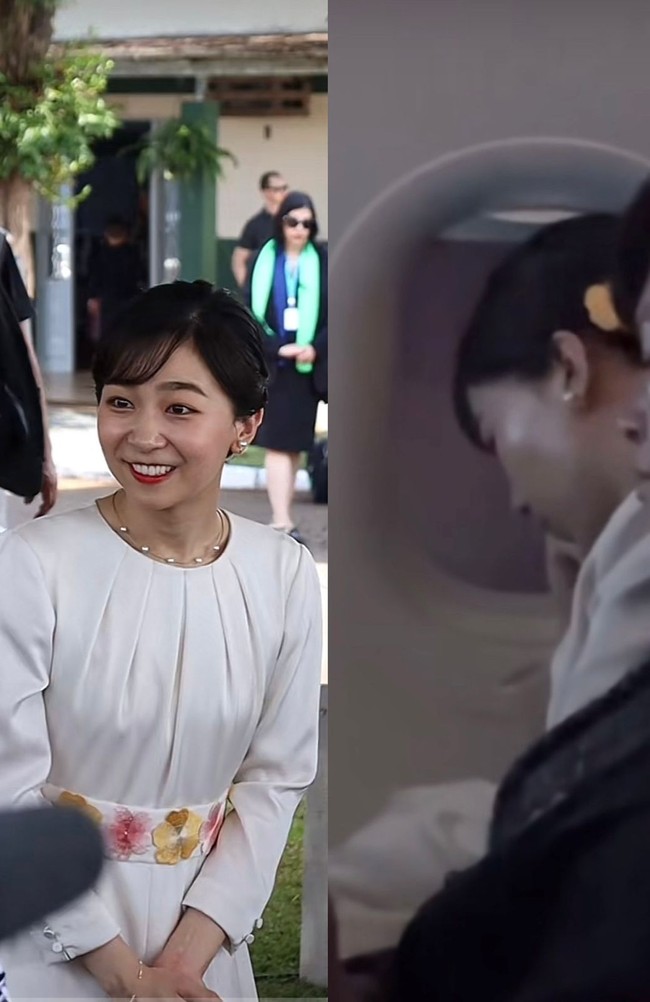 Princess Kako jadi viral dalam perjalanan resmi solonya ke Brazil kali ini. Wanita 30 tahun tersebut menuai pujian ketika tertangkap naik pesawat kelas ekonomi. Ia juga tampak tertidur setelah berkunjung ke empat lokasi yang berbeda di hari itu. Foto: Dok. Portal Bonde