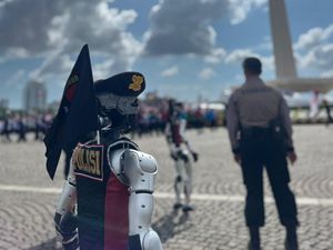 Puncak Hari Bhayangkara, Polri Kenalkan Defile 30 Unit Robot