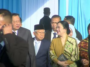 Video Senyum Puan dan SBY Saat Hadiri HUT ke-79 Bhayangkara di Monas