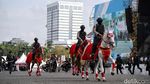 Polisi Unjuk Kebolehan Simulasi Anti-Teror di HUT Bhayangkara ke-79