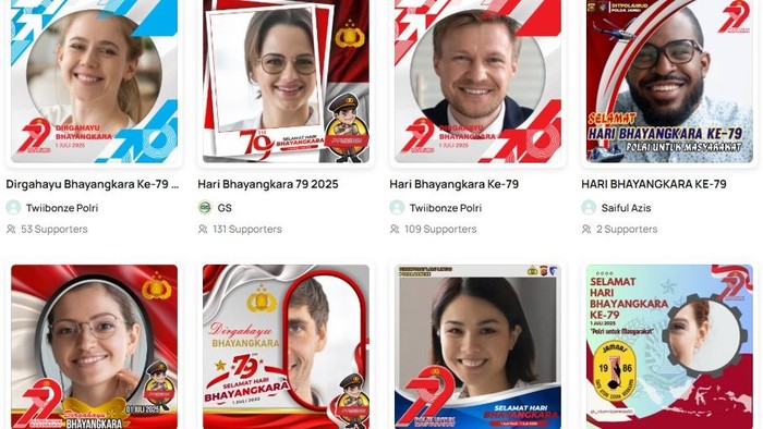 Twibbon HUT Bhayangkara 2025