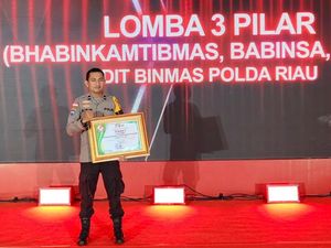 Singertias Tiga Pilar Desa Bokor Raih Penghargaan dari Kapolda Riau