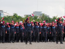 Bukti Nyata Kolaborasi dengan Masyarakat, Buruh Meriahkan HUT Bhayangkara Ke-79