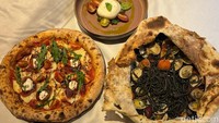 Menikmati hidangan Italia otentik nan lezat bisa mampir ke restoran Canella di Hotel Tentrem Jakarta. Pilihannya komplet, ada burrata segar hingga pasta berwarna hitam. Foto: Tim detikfood