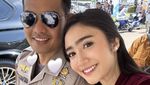 Febby Rastanty Happy Suami Naik Pangkat dan Terjun Payung di HUT Bhayangkara