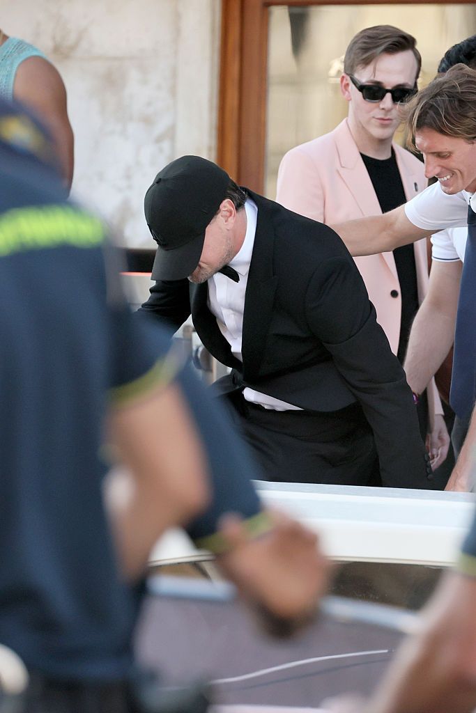 VENICE, ITALY - JUNE 27: Leonardo Di Caprio sighting at the Jeff Bezos and Lauren Sanchez Wedding on June 27, 2025 in Venice, Italy. (Photo by Ernesto S. Ruscio/GC Images)