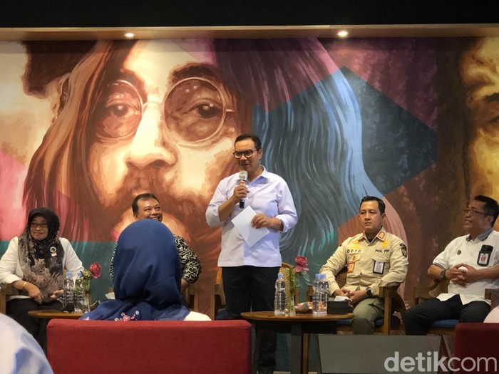 Jumpa pers Launching Tempat Khusus Merokok (TKM) Malioboro, Kota Jogja, Rabu (2/7/2025).