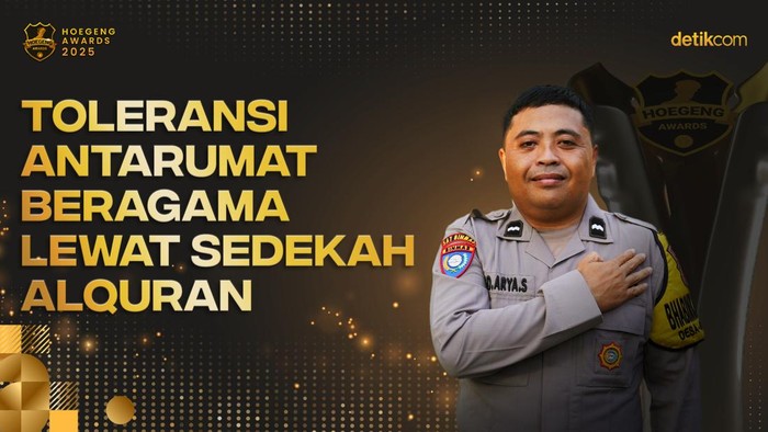 Bhabinkamtibmas Desa Gontoran, Kabupaten Lombok Barat, Aipda I Gede Arya Suantara mengajarkan nilai-nilai toleransi. Walaupun berbeda keyakinan, dia mendukung Taman Pendidikan Alquran (TPQ) dengan menyumbangkan Iqra dan Alquran.
